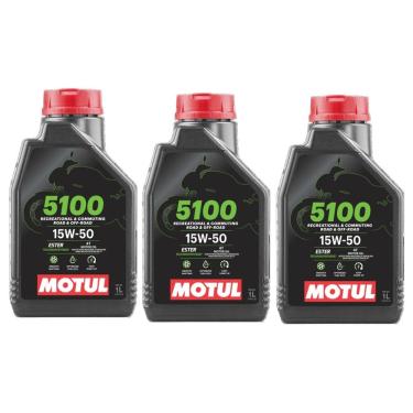 Imagem de OLEO MOTO MOTUL 5100 15W50 4T 3 litros Semi Sintético Bmw Ducati