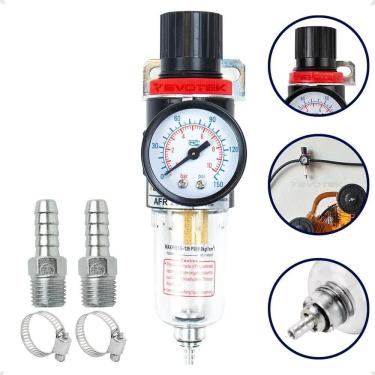 Imagem de 2X Evotek Filtro Eliminador Água Regulador Ar Compressor Pre