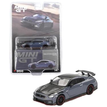 Imagem de 1:64 Diecast Model Car Compatible with Nissan GT-R Nismo (R35) 2024 Stealth Gray Limited Edition by Mini GT MGT00868