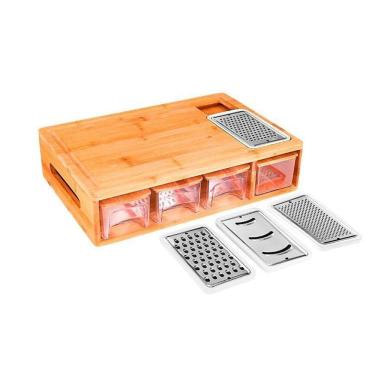 Imagem de Tábua Com Ralador E 4 Recipientes Mimo Bm23201