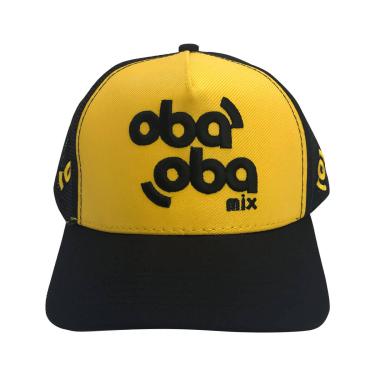 Imagem de Boné com Tela [Preto/Amarelo]