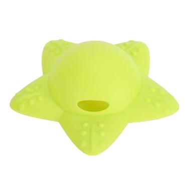 Imagem de Rolha de drenagem de banheira estrela do mar desenho animado silicone transbordamento capa de drenagem evitar derramamento de água para banhos de imersão profunda verde