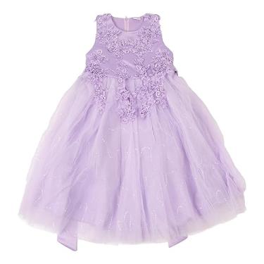 Imagem de Pilipane Vestido de princesa para meninas, vestido de princesa, vestido de fantasia de princesa, gola redonda, sem mangas, lantejoulas, elegante, roupa de festa para festa de casamento, Halloween