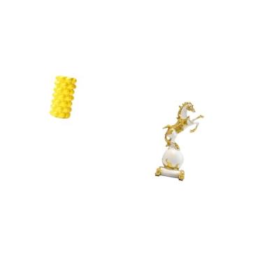 Imagem de Fenteer Vaso de Flores de Porcelana E Estatueta de Cavalo, Coleção de Estátuas Modernas, Ornamento de Mesa para Sala de Estar, Mesa, Centro de Mesa, Lareira D