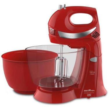 Imagem de Batedeira Britânia Diamante Cristal Double Mixer Vermelha 550W 110V, 1