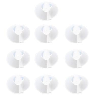 Imagem de DZS ELEC 10 peças de pontas de ouvido para aparelhos auditivos BTE em forma de tulipa tipo fenda pontas de orelha material de borracha 14 x 11 x 9 mm para uso com tubos guia de som, kits de