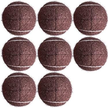 Imagem de HiBallBall Pacote com 8 bolas de tênis pré-cortadas para andadores, bolas deslizantes resistentes para andadores e pernas de móveis - protetores universais de piso, longa duração e fácil instalação