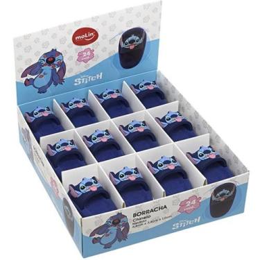 Imagem de Borracha Decorada STITCH Chinelo Molin Display com 12 Unidades