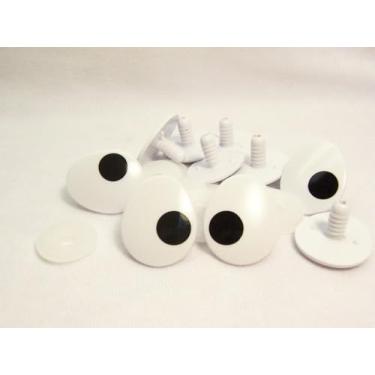 Imagem de Sassy Bears 18 mm Olhos planos de segurança para ovos (5 pares) para ursos, bonecas, fantoches, artesanato