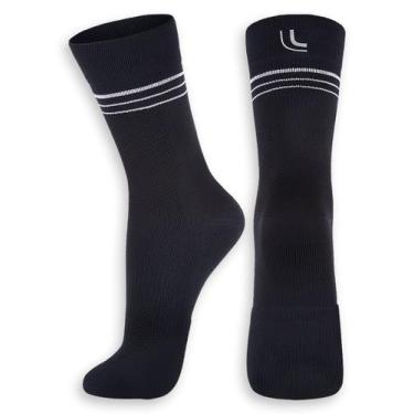 Imagem de Meia Esportiva Cano Longo Lupo 3264-001, Preto, 37-40
