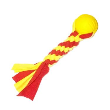 Imagem de Brinquedo de corda para cães – Indestrutível, bola, resistente, corda e bola, mastigar cães, pequeno, grande, pelúcia, ao ar livre, durável, rebocador, interativo, animal de estimação, mastigável.