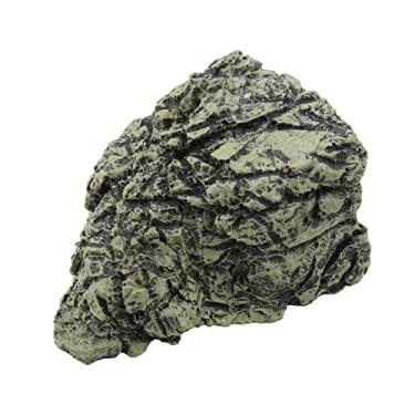 Imagem de Luqeeg Ornamento de Decoração de Aquário de Caverna de Réptil de Tartaruga para Tanque de Peixes, de Esconderijo - Resina Não Tóxica, Esconderijo Seguro, Design de Rocha para Tartarugas e Peixes