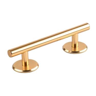 Imagem de harayaa Trilho redondo para mini skate de dedo, deck/rampa, ótimo presente original, acessório para treinamento de skate de dedo, Ouro 15cm