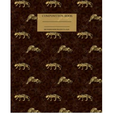 Imagem de Cheetah print composition notebook wide rule : Cheetah print pattern, Cheetah Print Notebook, Animal Print Student Notebook, affirmation teen