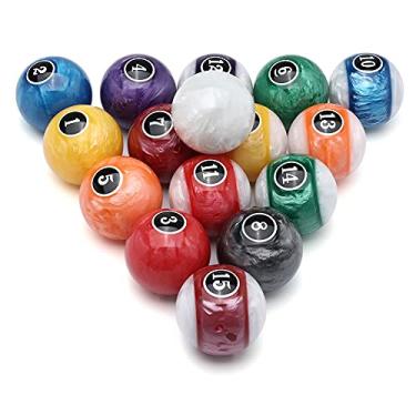 Imagem de CUPPA Conjunto profissional de bolas de bilhar/bolas de bilhar, completo de 16 bolas para mesas de bilhar (bola de pérolas)