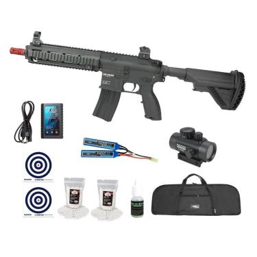 Imagem de Rifle De Airsoft Aeg Ar15 Neptune 416 + Kit Pro