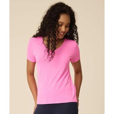 Imagem de Blusa Feminina Fitness Básica Marisa-75267, Rosa, G