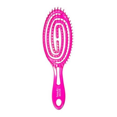 Imagem de Escova Flex Oval Beauty Secret Desembaraço Dos Fios Rosa