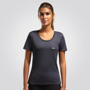 Imagem de Camiseta de Academia Feminina T-Shirt Essential Manga Curta - Olympiku