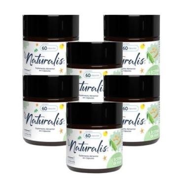 Imagem de Lecitina de Soja Naturalis 60 Cápsulas Kit com 6 Potes