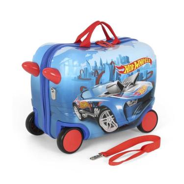 Imagem de Mala de Carrinho Infantil - Hot Wheels - Azul - Luxcel