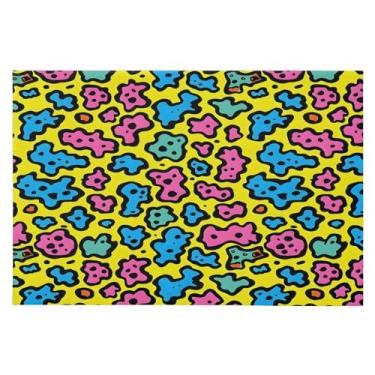 Imagem de CEBUGI Tapete de área 60 x 90 cm macio lavável tapete antiderrapante com suporte de borracha tapetes de área de impressão animal para sala de estar, quarto, decoração de casa