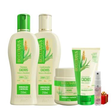 Imagem de Kit Cachos 1 Shampoo 1 Condicionador 1 Banho 250ml + Finalizador 150ml
