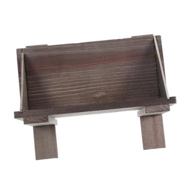 Imagem de UKCOCO Presépio de madeira para Jesus, enfeite de Natal, decoração religiosa baseada na fé para exibição de mesa de casa e igreja