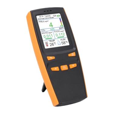 Imagem de Generic Detector de Qualidade do Ar, Testador de Medidor de Ar Interno 11 Em 1 Com CO2 Em Tempo Real PM1.0 PM2.5 PM10 TVOC HCHO Exibição de Temperatura e Umidade, para Carro