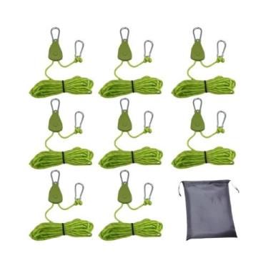 Imagem de Conjunto De Cordas Ajustáveis Para Barraca De Camping 8 Peças 4m Com F