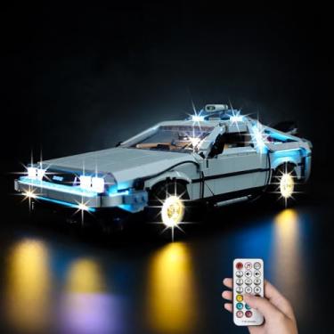 Imagem de Kyglaring LED Lighting Kit Designed for Lego Creator Expert Back to The Future Time Machine 10300 Model Building Kit - Without Lego Set (Standard RC Version)