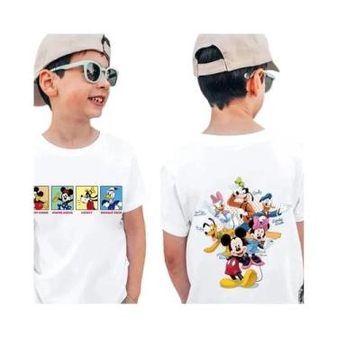 Imagem de Camisetas De Algodão Disney De Verão Para Família, Casal E Crianças, C