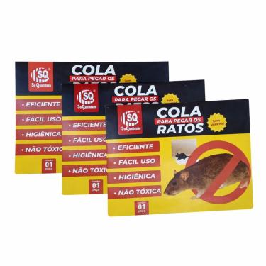 Imagem de COLA PARA PEGAR OS RATOS SEM VENENO SQ - 3 UNIDADE