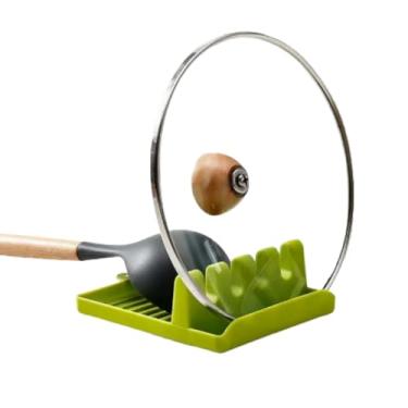 Imagem de Descanso de Talheres Multifuncional: Organizador de Utensílios de Cozinha, Apoio para talher, Apoio para Tampa de Panela