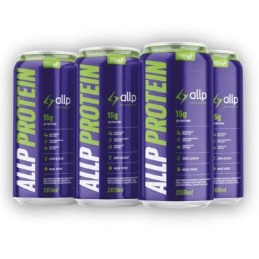 Imagem de 6 UNIDADES DE ALLP PROTEIN MAÇÃ VERDE e FRUTAS TROPICAIS  REFRESCÂNCIA