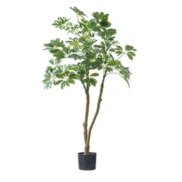 Imagem de SLGGPJBU Plantas falsas planta artificial simulação árvore nórdica sala de estar interior vaso casa simulação planta decoração chão árvore artificial planta verde árvore falsa plantas artificiais em