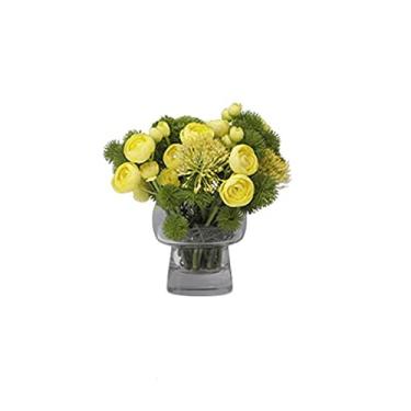 Imagem de U5GAAALPPQ9 Plantas falsas flores artificiais plantas verdes falsas arranjo de flores falsas em vaso para decoração de escritório doméstico decoração de casa plantas artificiais para decoração de casa