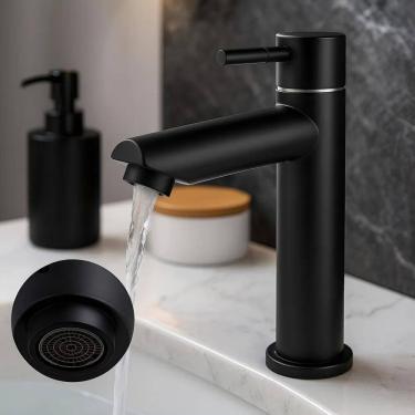 Imagem de Torneira Inox Fosca Lavatório 1/4 Volta - Brilhante Cromada