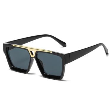 Imagem de Óculos de Sol UV400 - Cores Vibrantes, Tamanho Grande, Estampa de Leopardo, Lentes Degradê, para Homens e Mulheres, Ideal para Esportes ao Ar Livre, Corrida e Ciclismo, Preto
