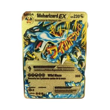 Imagem de Cartas Pokémon Espanholas Mewtwo Pikachu Charizard Vmax Coleção De Jog