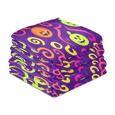 Imagem de Wassud Toalhas de cozinha espirais vibrantes panos de prato de cozinha pacote com 6 panos de prato macios com laço para pendurar toalha de mão de secagem rápida super absorvente toalhas de chá de mesa