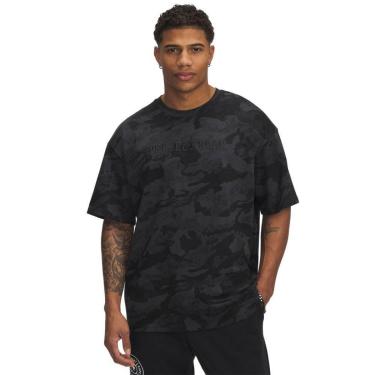 Imagem de Camiseta Sportstyle Under Armour Project Rock Heavyweight Masculina M Preto-Masculino