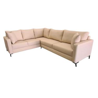 Imagem de Sofá  Canto Rússia Lado Esquerdo Tecido Acquablock Pé Aço  250x200cm -