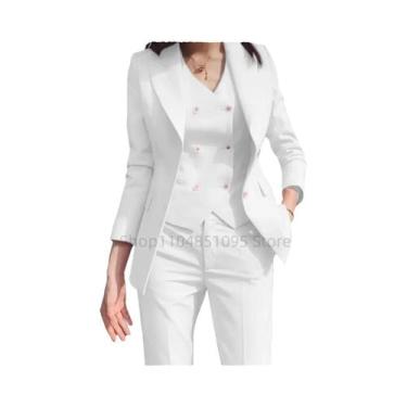 Imagem de Blazer Slim Fit Para Mulheres, Moda De Outono De Alto Padrão Para Escr