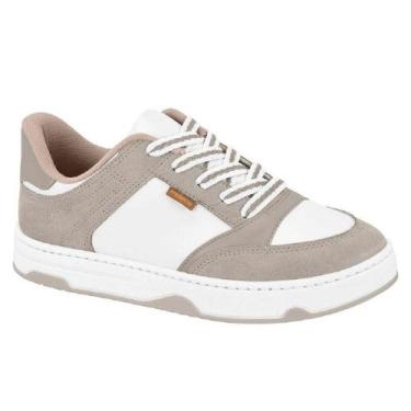 Imagem de Tenis moleca casual ref 5835.202.9696 feminino, 35, Branco, Cinza