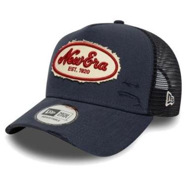 Imagem de Boné New Era 940AF Brand Trucker Oval Destroyed-Masculino