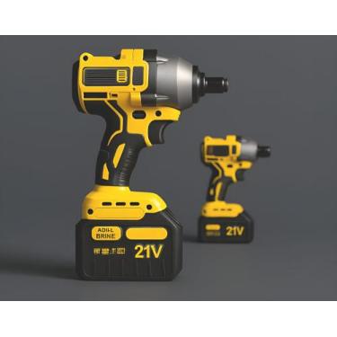 Imagem de Chave De Impacto Og Ogaitcenter 1300nm Bateria 21v Amarelo Profissiona