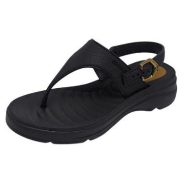 Imagem de Sandalia Feminina Tiras Triangulares Conforto Azaleia Lu-Feminino