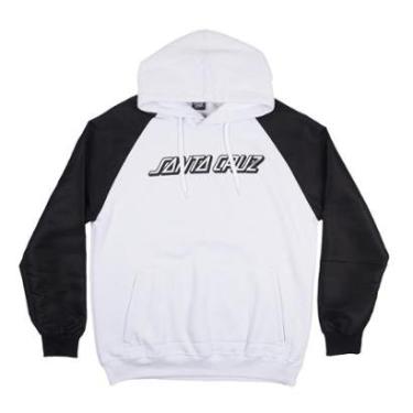 Imagem de Moletom Santa Cruz Canguru Especial Screaming Hand Contrast Color - Branco/Preto-Masculino