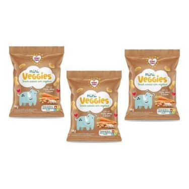 Imagem de Mini Veggies Snacks Feijão Arroz E Cenoura Nhami Mami 3x18g